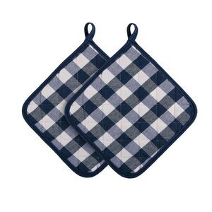 ACHIM-Buffalo Check Pot Holder - Set of Two - 8x8
